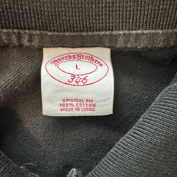 Men’s Brooks Brothers Polo Black Size Large - Picture 6 of 7